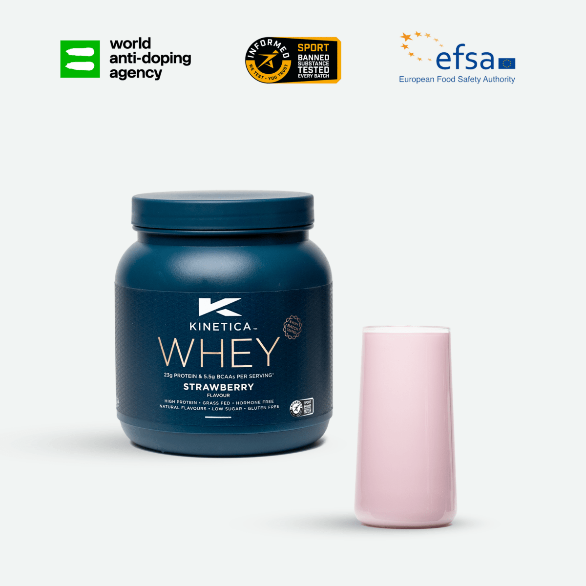 Whey Protein Strawberry 300g - #kinetica-sports#