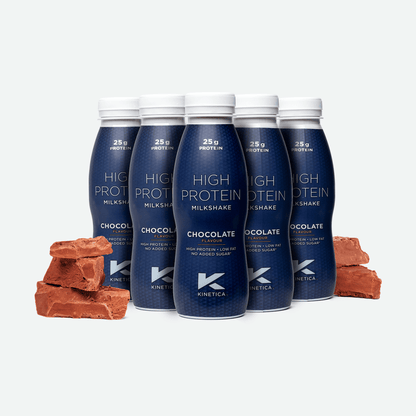 High Protein Milkshake Chocolate - 12 x 330ml - #kinetica-sports#