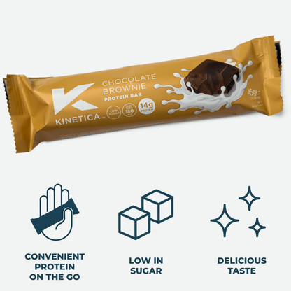 Deluxe Protein Bar Chocolate Brownie - 15 x 45g - #kinetica - sports#