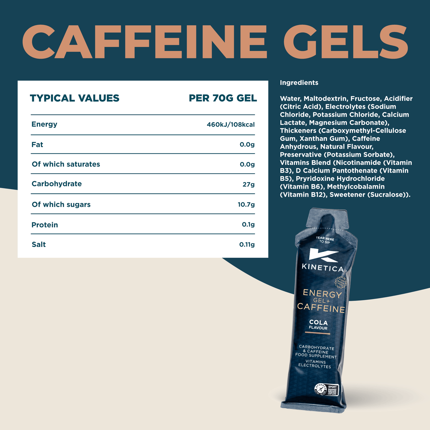 Caffeine Gel Cola - 24 x 70g