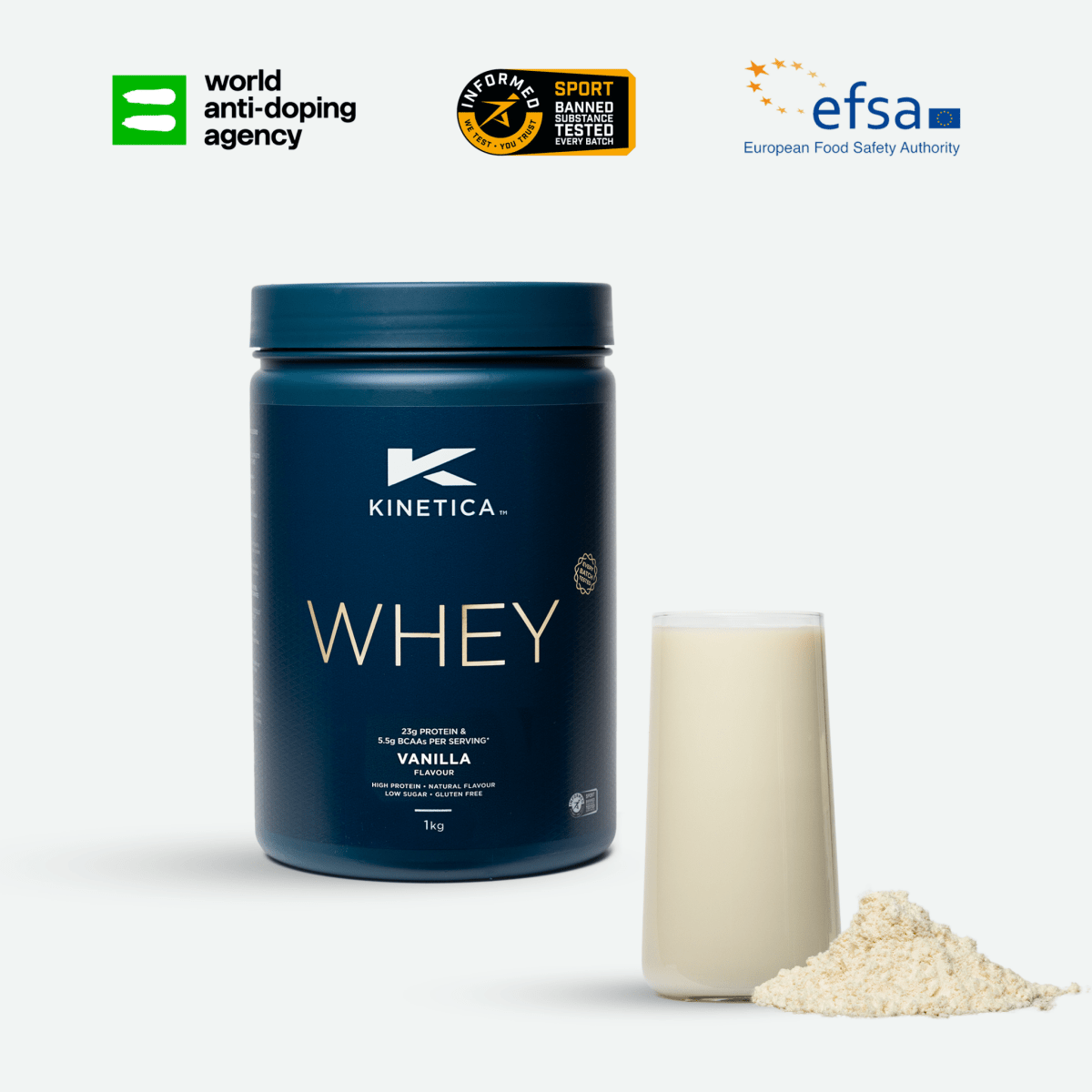 Whey Protein Vanilla 1kg - #kinetica-sports#