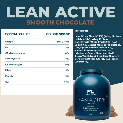 Lean Active Protein Chocolate 1.8kg - #kinetica - sports#