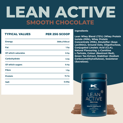 Lean Active Protein Chocolate 900g - #kinetica - sports#